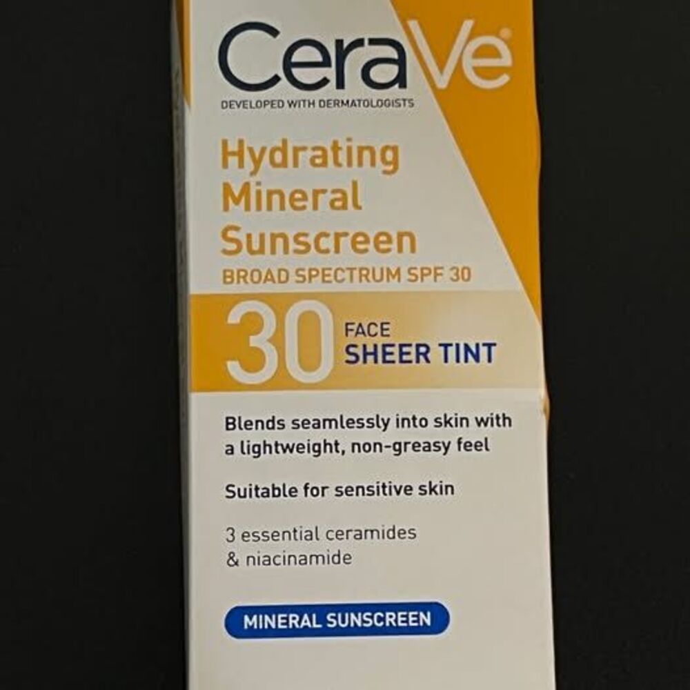 Cerave Hydrating Mineral Sunscreen SPF 30 Face Tint 1.7 oz